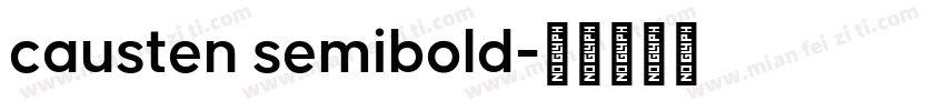 causten semibold字体转换